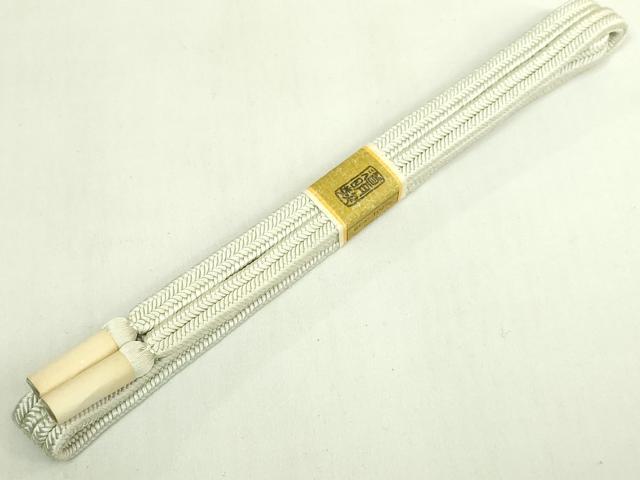 平和屋着物●極上 有職組紐道明 帯締め 冠組 灰黄緑 宮内庁御用 国立博物館御用 東京芸術大学御用 逸品 未使用 DZAA11930kh6