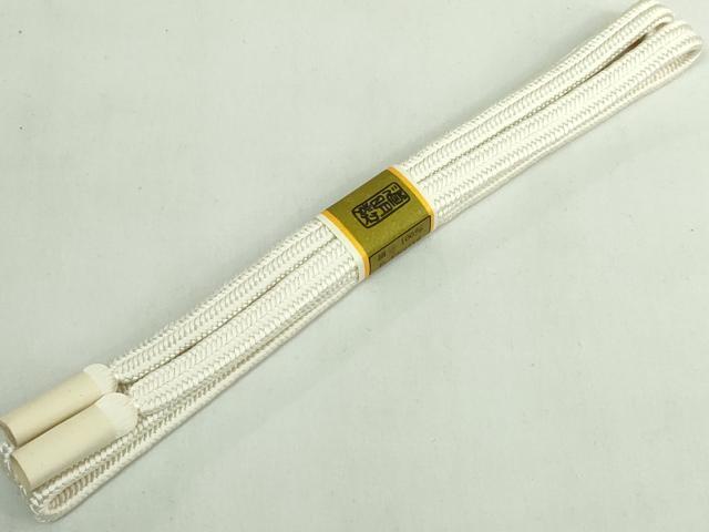 平和屋着物●極上 有職組紐道明 帯締め 冠組 白 宮内庁御用 国立博物館御用 東京芸術大学御用 逸品 未使用 DZAA11913kh6