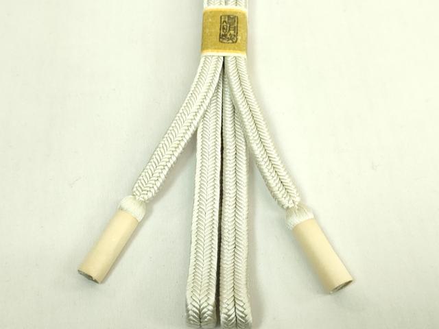 平和屋着物●極上 有職組紐道明 帯締め 冠組 灰黄緑 宮内庁御用 国立博物館御用 東京芸術大学御用 逸品 未使用 DZAA11930kh6