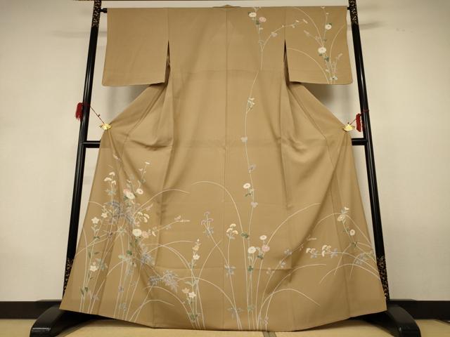 平和屋着物*夏物 訪問着 絽 草花文 正絹 逸品 未使用 AABG9230jd