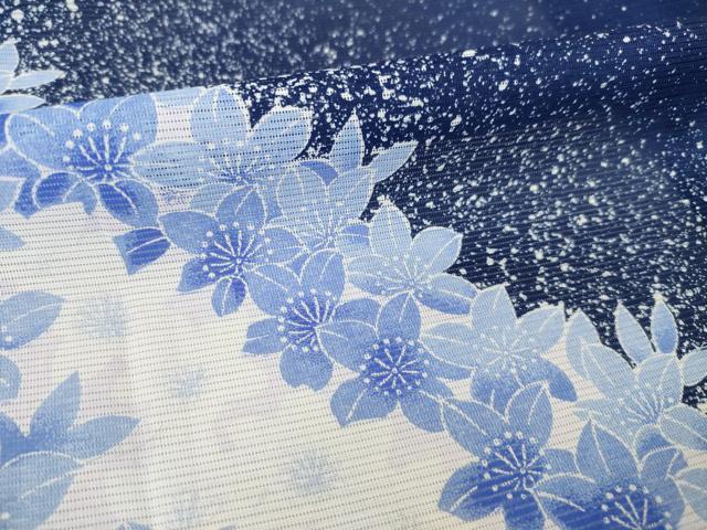 平和屋着物*夏物 訪問着 絽 舞花文 洗える着物 AABH2105ck