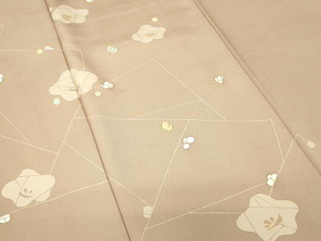 平和屋着物●訪問着 刺繍 枝梅文 金糸 正絹 逸品 DABC3659az