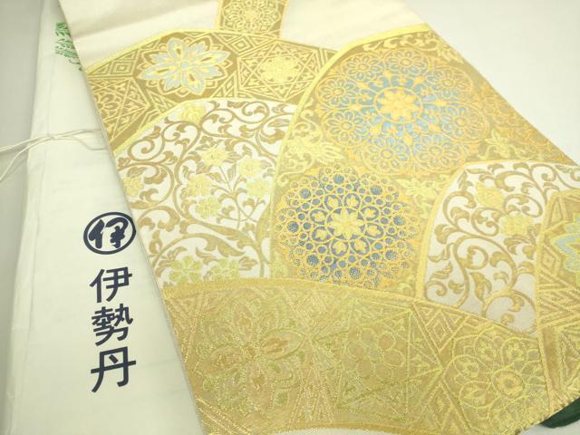 平和屋本店●極上 西陣 川島織物 六通柄 本袋帯 皇家王宝 金銀糸 伊勢丹扱い 証紙・たとう紙付き 逸品 DZAB5776kh6