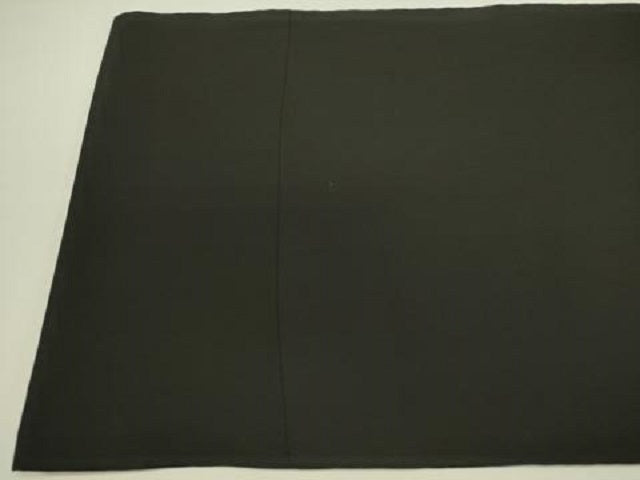 平和屋着物●創作 塩瀬 九寸名古屋帯 草花 黒地 正絹 逸品 DABD0890op