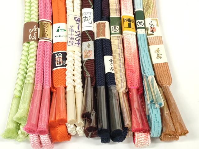 平和屋着物●和装小物 帯締め10本セット 手組紐 高麗組 笹浪組 鎌倉組 金糸 高島屋扱い 逸品 未使用 DABD7061zzz