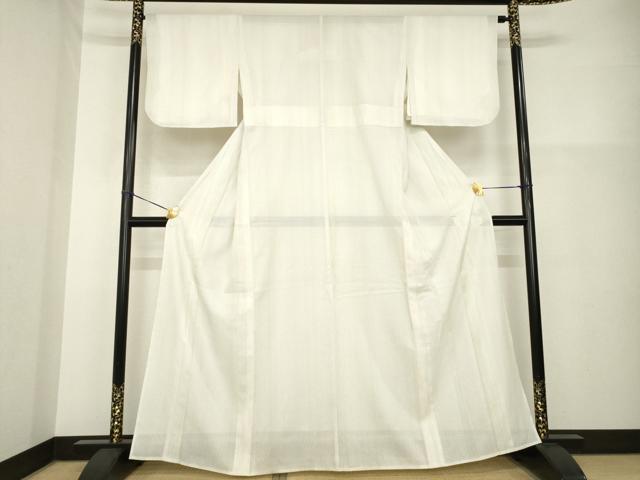 平和屋着物*夏物 洗える最高級着物 <英>はなぶさ謹製 小紋 縦絽 縞 洗える着物 AABH2586ck