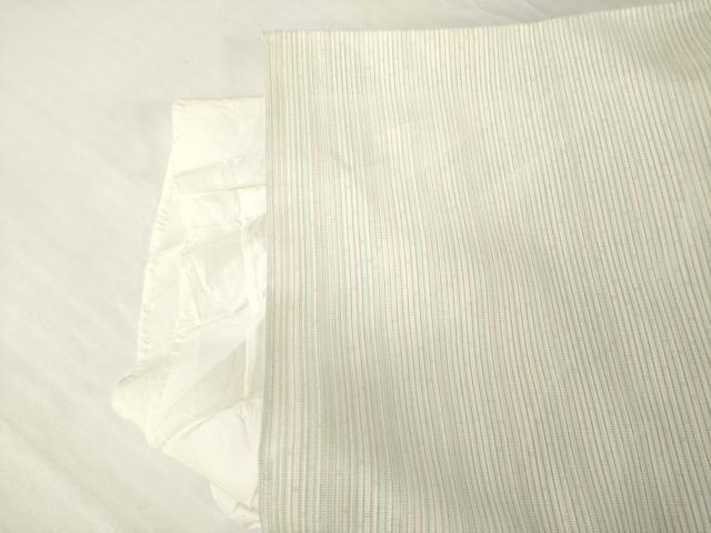 平和屋着物*夏物 洗える最高級着物 <英>はなぶさ謹製 小紋 縦絽 縞 洗える着物 AABH2586ck