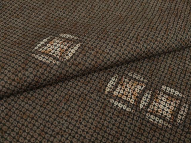 平和屋着物●赤城紬 疋田七宝 正絹 逸品 AABH2612ck