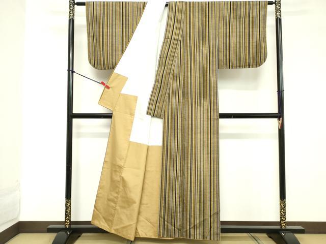 平和屋着物■上質な紬 間道 正絹 逸品 DABD2915cd
