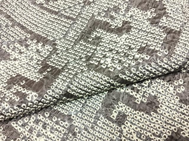 平和屋着物●上質な小紋 総絞り 有栖川文様 三越扱い 正絹 逸品 AABH0622fy