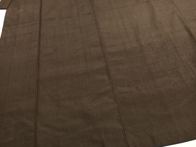 平和屋着物●男性 お召 アンサンブル 憲法色 正絹 逸品 AABH0658fy