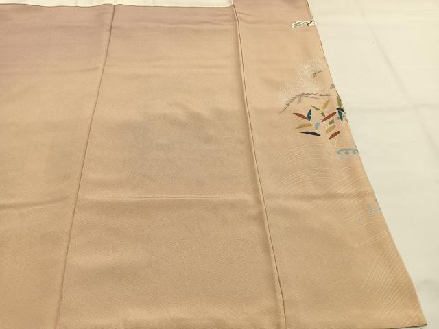 平和屋着物●訪問着 友禅 茶屋辻文様 暈し染め 金彩 正絹 逸品 AABH0655fy