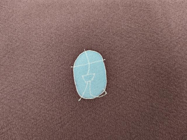 平和屋着物●本加賀友禅作家 南克治 訪問着 地紙枝花文 さが美扱い 正絹 逸品 AABG9953cs