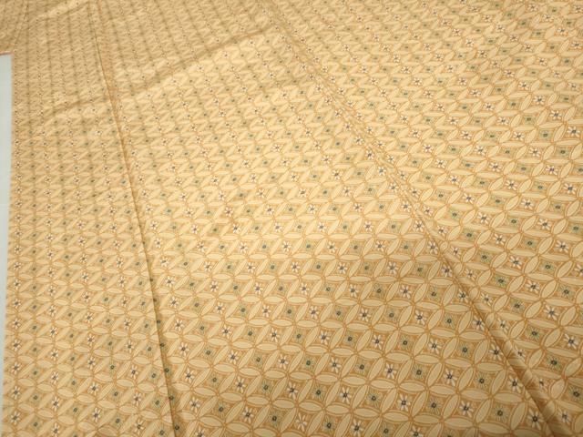 平和屋着物●上質な小紋 七宝花文 正絹 逸品 未使用 AABG9961cs