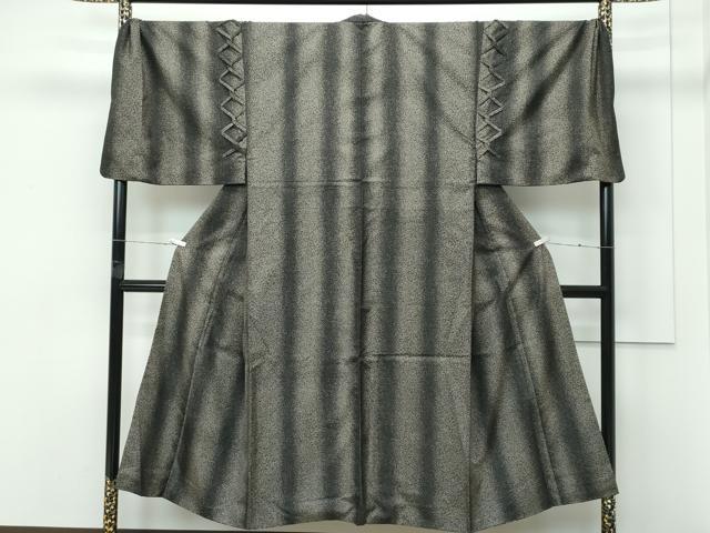 平和屋本店●極上 男性 本場大島紬 9マルキ 間道 裏地:鳥獣戯画 逸品 CZAA5544s6
