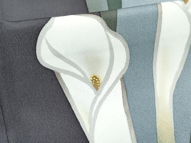 平和屋本店●極上 京都の名門ブランド 銀花仙 訪問着 カラー 暈し染め 金彩 逸品 CZAA5548s6