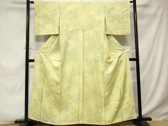平和屋着物■訪問着 作家物 枝花文 暈し染め 正絹 逸品 CABE1964ev