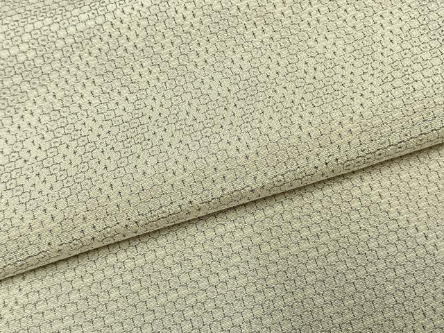 平和屋着物●本塩沢 110亀甲 切嵌文 正絹 逸品 AABH0690fy