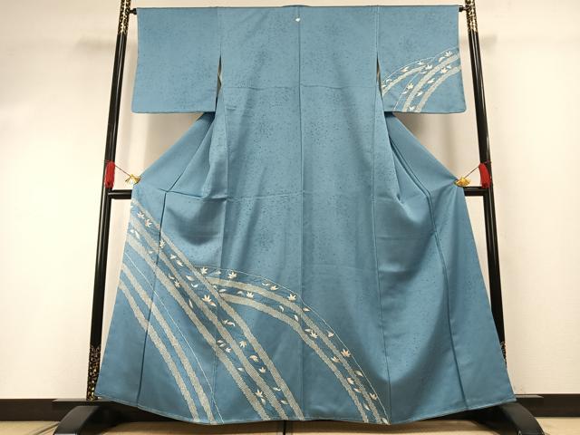 平和屋着物●訪問着 舞葉文 正絹 逸品 AABH0703fy