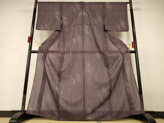 平和屋着物*夏物 小紋 絽 花間道 洗える着物 AABH3215jd