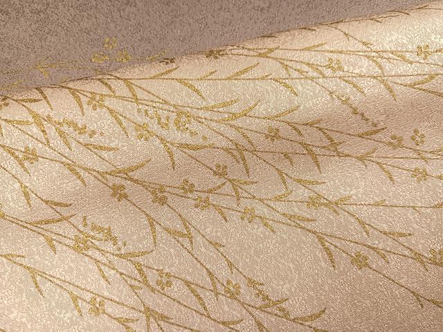 平和屋着物●訪問着 駒刺繍 草花文 暈し染め 金彩 正絹 逸品 AABH3156ph