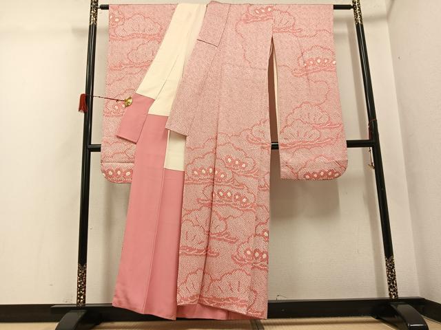 平和屋着物●豪華振袖 絞り 松 正絹 逸品 AABH3803ph