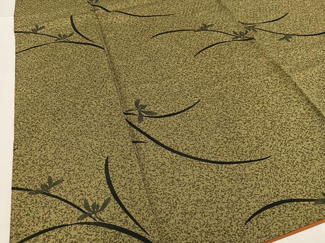 平和屋着物■小紋 草花文 洗える着物 未使用 AABH0954oa