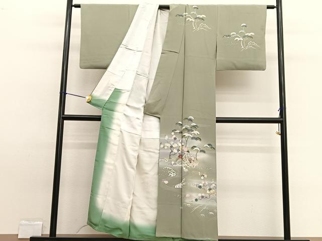 平和屋着物■訪問着 浜松花束文 暈し染め 金彩 正絹 逸品 BAAW7600hv