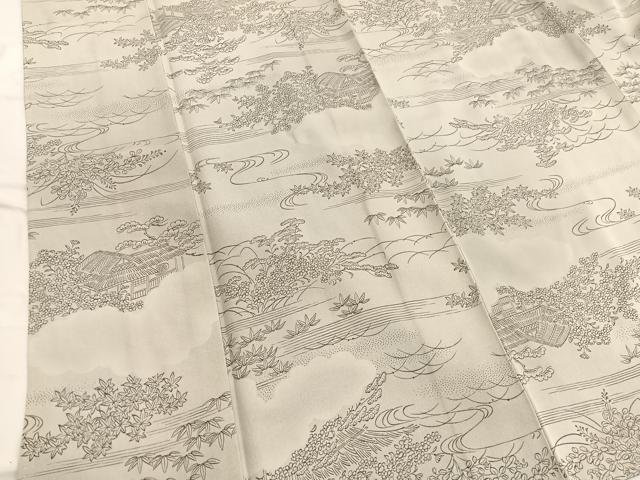 平和屋着物■上質な小紋 手描き 御所解文 正絹 逸品 BAAW7639hv