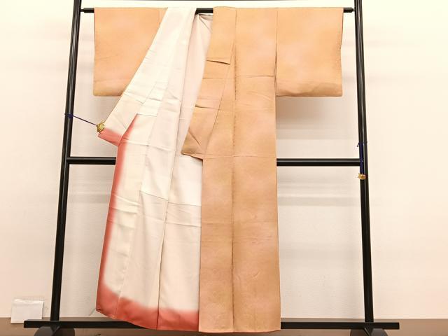 平和屋着物■上質な小紋 青海波 暈し染め 正絹 逸品 BAAW7648hv