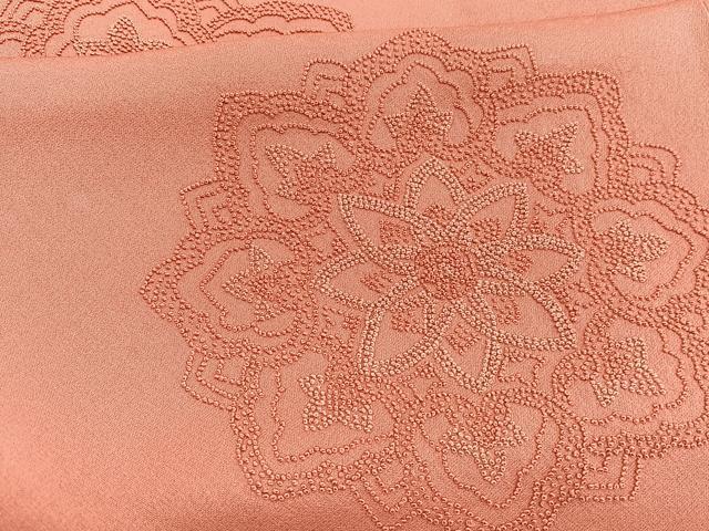 平和屋着物■中国三大刺繍 相良刺繍 総刺繍 訪問着 宝相華 正絹 逸品 BAAW7876hv