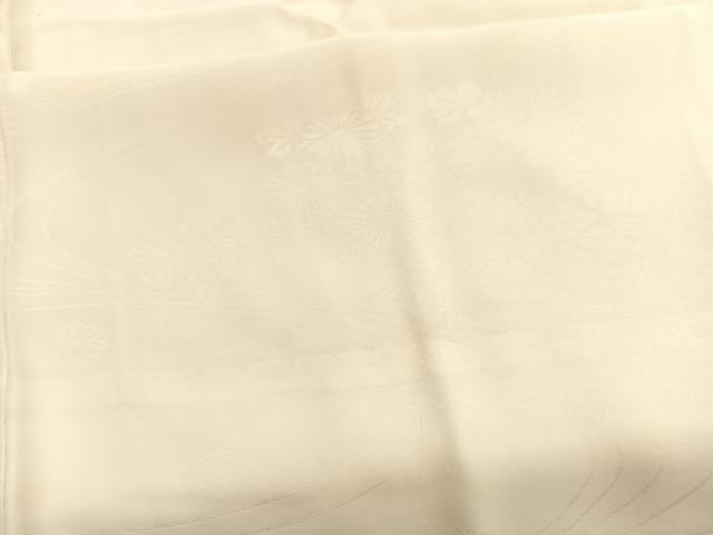 平和屋着物■長襦袢 無双仕立て 流水花地紋 正絹 逸品 BAAW7905hv