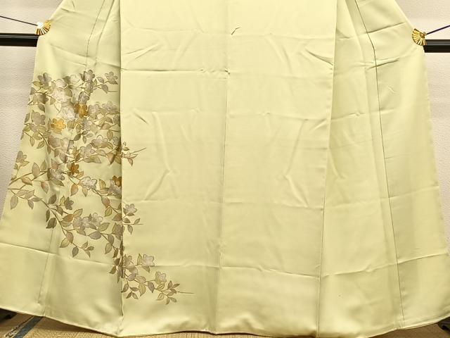 平和屋着物■訪問着 枝花文 金銀彩 正絹 逸品 BAAW7924hv
