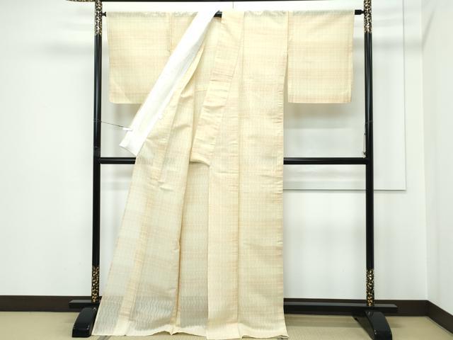 平和屋本店*希少 夏物 紅花紬 米沢 新田工房 新田源太郎 紅花重ね染 よろけ織 証紙付き 逸品 未使用 CZAA5560s6
