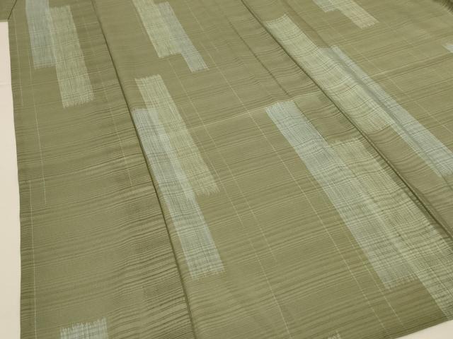 平和屋着物*夏物 小紋 絽 変わり縞 洗える着物 AABH3265jd
