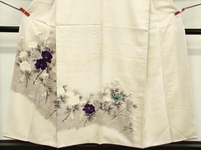 平和屋着物■訪問着 草花文 暈し染め 正絹 逸品 DABD2995cd