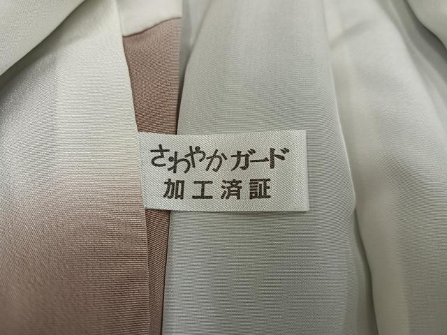 平和屋着物●上質な小紋 長襦袢(無双仕立て)セット 舞花文 正絹 逸品 未使用 AABH3876ph