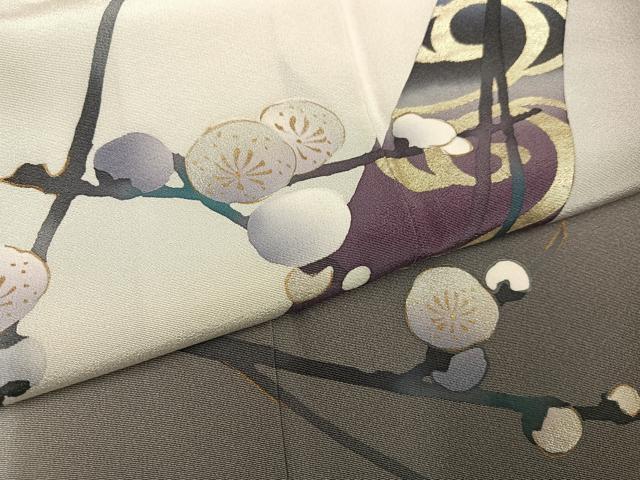 平和屋着物●訪問着 梅 金彩 鈴乃屋扱い 正絹 逸品 AABH3865ph