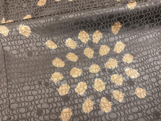 平和屋着物●上質な小紋 絞り 変わり市松 正絹 逸品 AABH3861ph