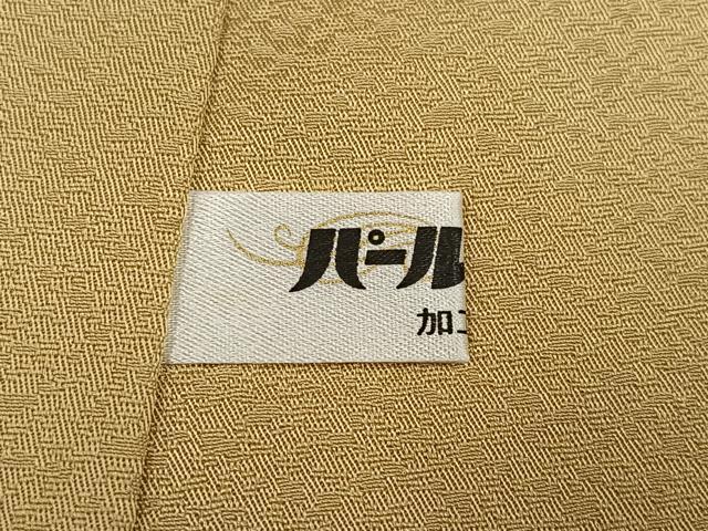 平和屋着物●黄金糸 お召 花唐草文 正絹 逸品 AABH4044ph