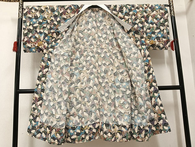 平和屋着物●岡重 百美人 長襦袢 無双仕立て 正絹 逸品 AABH3874ph