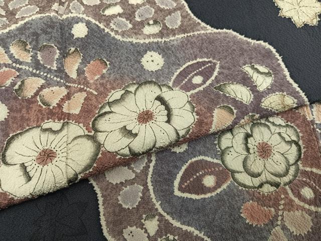 平和屋着物●訪問着 辻が花 絞り 正絹 逸品 AABH4056ph
