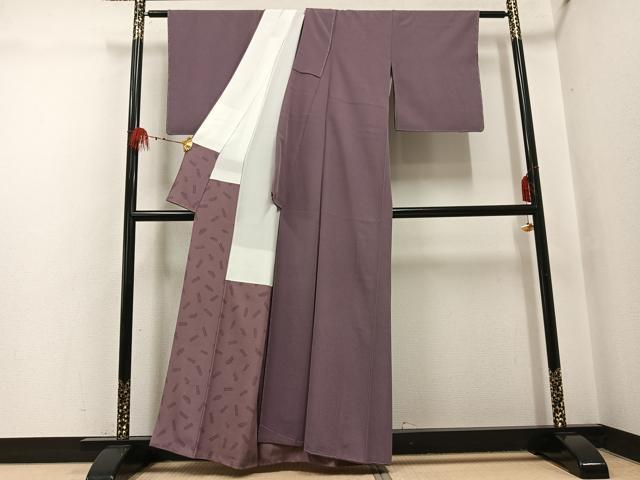 平和屋着物●江戸小紋 作家物 鮫小紋柄 正絹 逸品 未使用 AABH4064ph