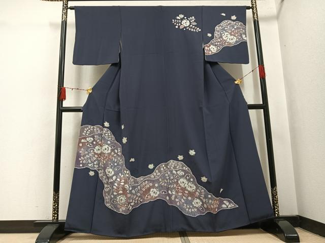 平和屋着物○訪問着 辻が花 絞り 正絹 逸品 AABH4056ph