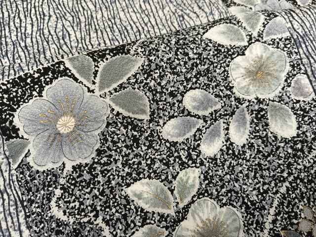 平和屋着物●上質な小紋 辻が花 金彩 正絹 逸品 AABH4078ph