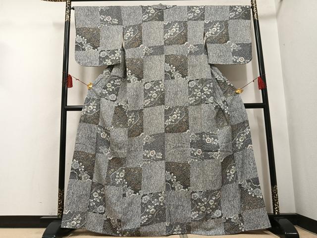 平和屋着物●上質な小紋　辻が花　金彩　正絹　逸品　AABH4078ph 平和屋着物○上質な小紋 辻が花 金彩 正絹 逸品 AABH4078ph