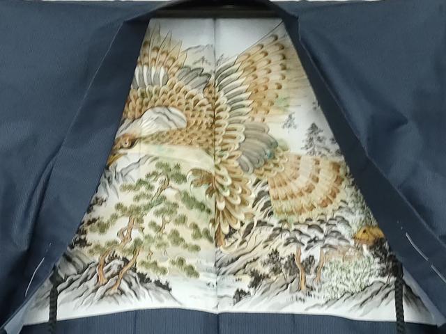 平和屋着物●男性 本場大島紬 アンサンブル 亀甲絣 正絹 逸品 未使用 AABH3666cs