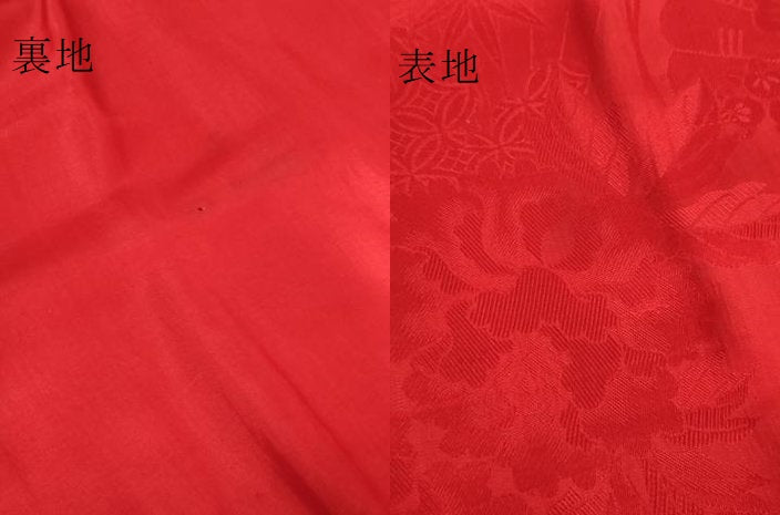 平和屋着物●アンティーク 大正ロマン 長襦袢 袷 花丸地紋 逸品 DZAB6043kh6