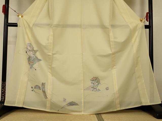 平和屋着物*夏物 訪問着 絽 糸巻文 洗える着物 AABH3909jd