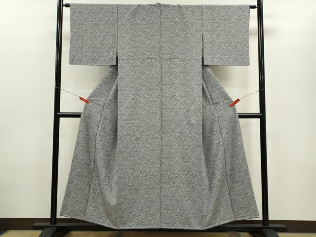 平和屋着物■上質な小紋 風景草花文 正絹 逸品 未使用 CABD9927ze